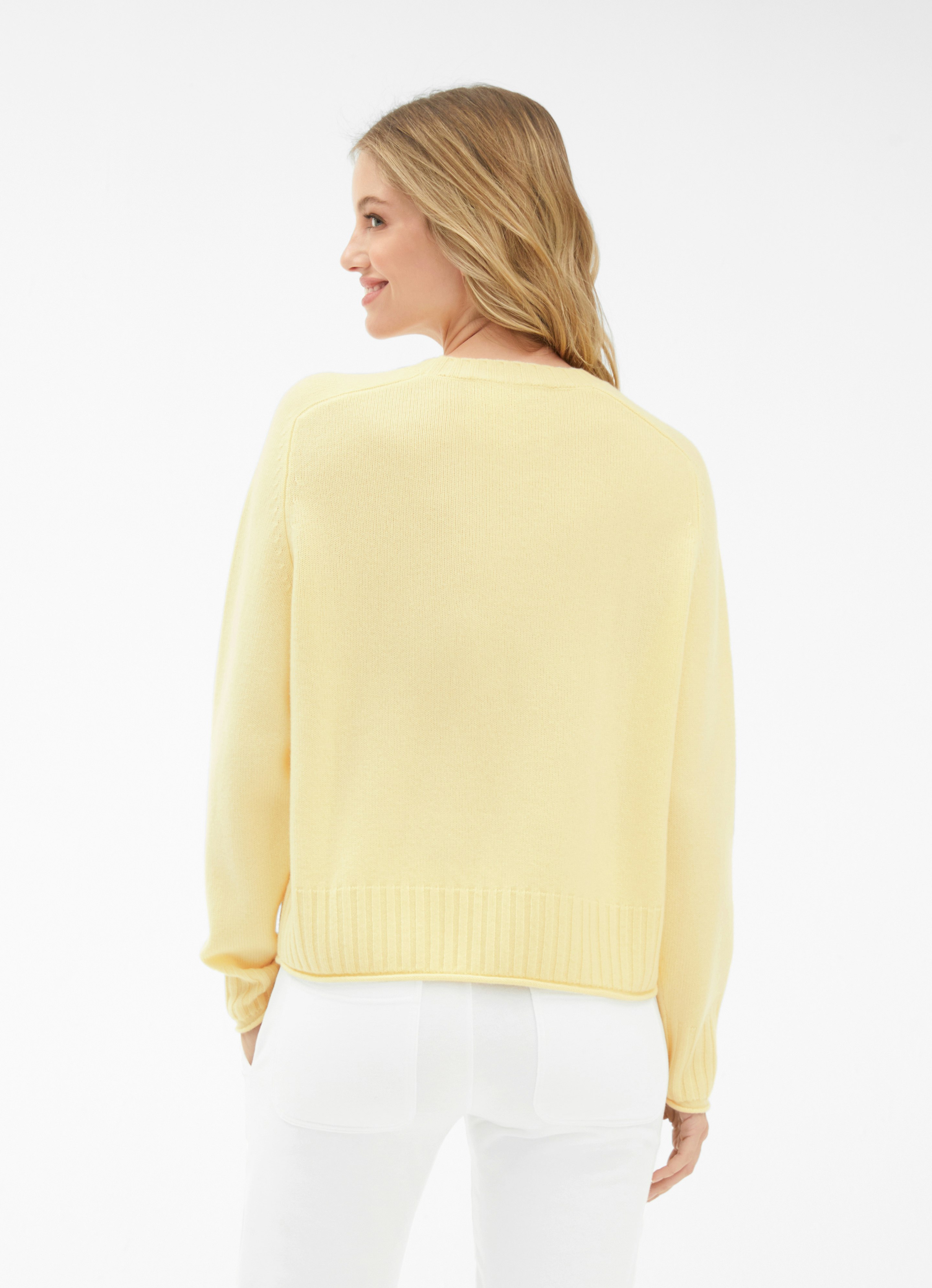 Cashmere 2025 yellow sweater