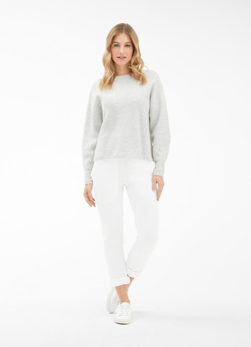 Regular Fit Strick Cashmere Blend - Pullover silver grey melange