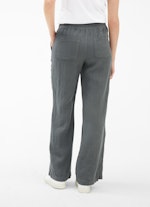 Coupe Wide Leg Fit Pantalons Pantalon en lin steel grey