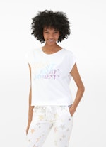 Coupe Boxy Fit T-shirts T-shirt de coupe carrée white-multicolor