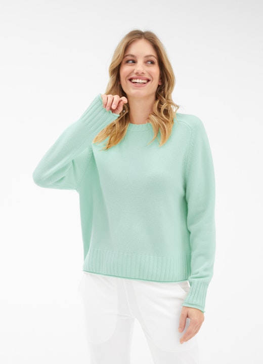 Regular Fit Knitwear Cashmere - Pullover pistachio