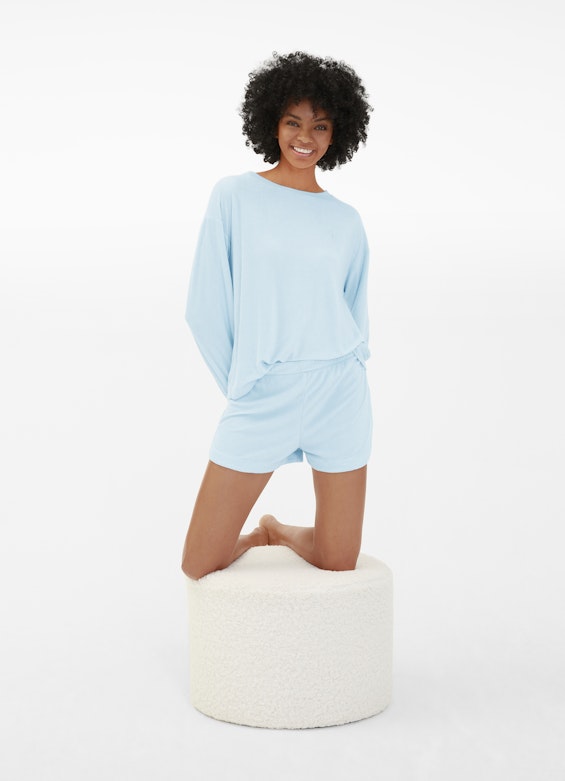 Regular Fit Nightwear Nightwear - Frottee Shorts bleu