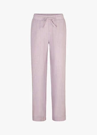 Wide Leg Fit Pants Linen - Trousers lavender frost