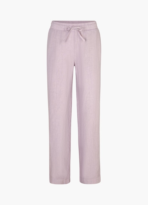 Coupe Wide Leg Fit Pantalons Pantalon en lin lavender frost