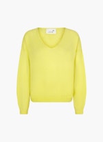 Regular Fit Knitwear Knit Pullover vibrant yellow