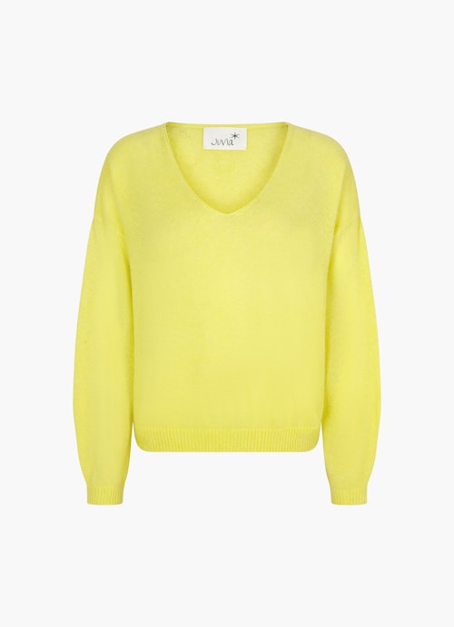 Coupe Regular Fit Maille Pull-over en maille vibrant yellow