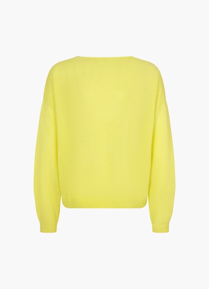 Coupe Regular Fit Maille Pull-over en maille vibrant yellow
