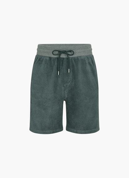 Slim Fit Shorts Terrycloth - Shorts sage leaf