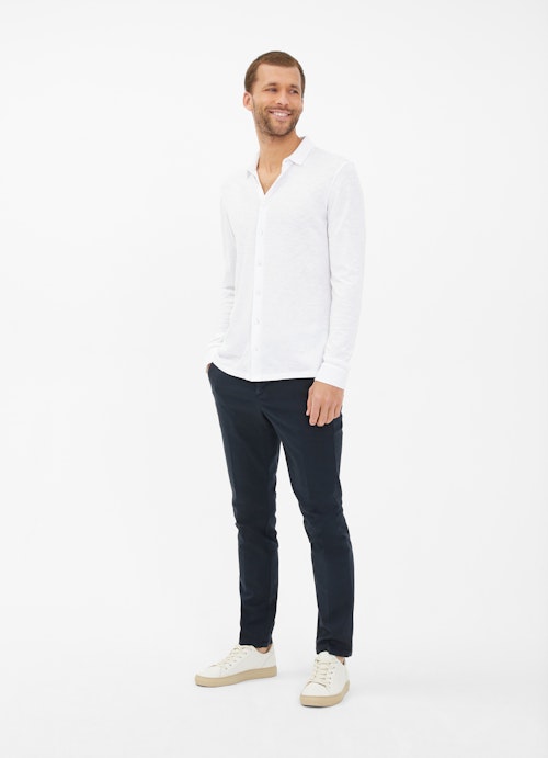 Regular Fit Shirts Jersey - Shirt white