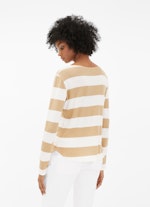 Slim Fit Sweatshirts Cashmix - Sweater white-camel