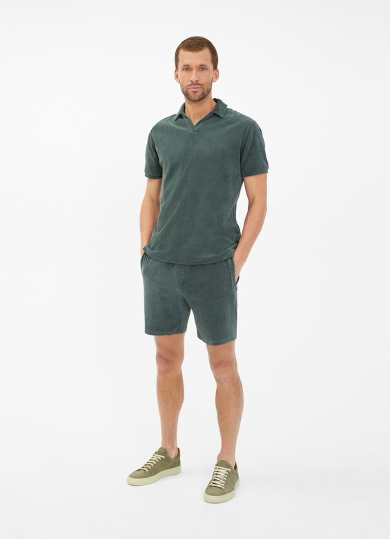 Regular Fit T-Shirts Frottee - Poloshirt sage leaf