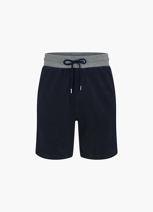 Regular Fit Shorts Frottee - Shorts navy