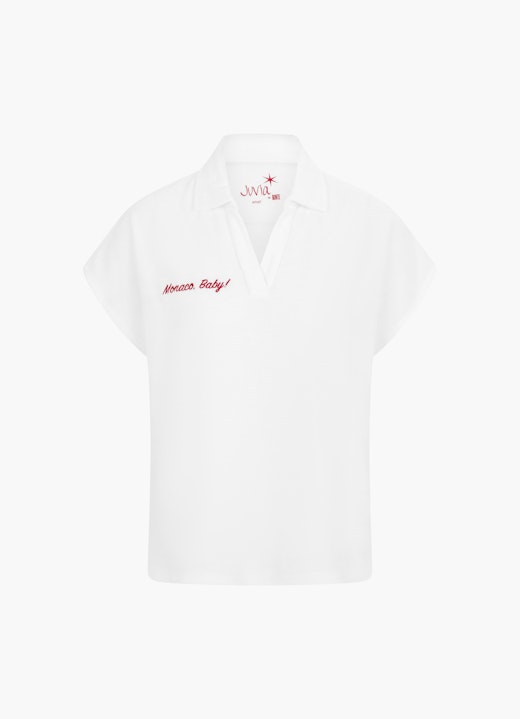 Coupe Regular Fit T-shirts Polo en tissu éponge white