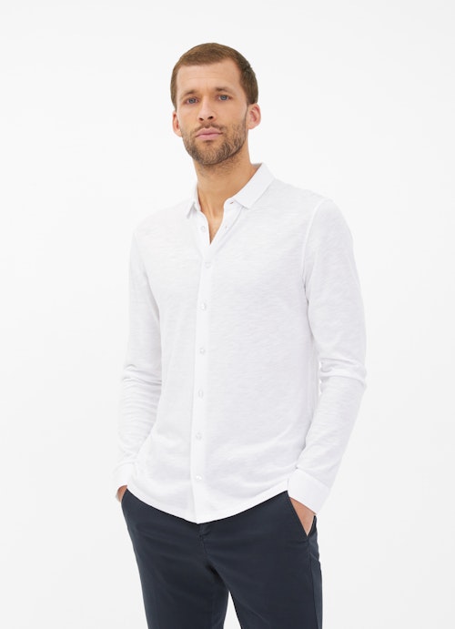 Regular Fit Shirts Jersey - Shirt white