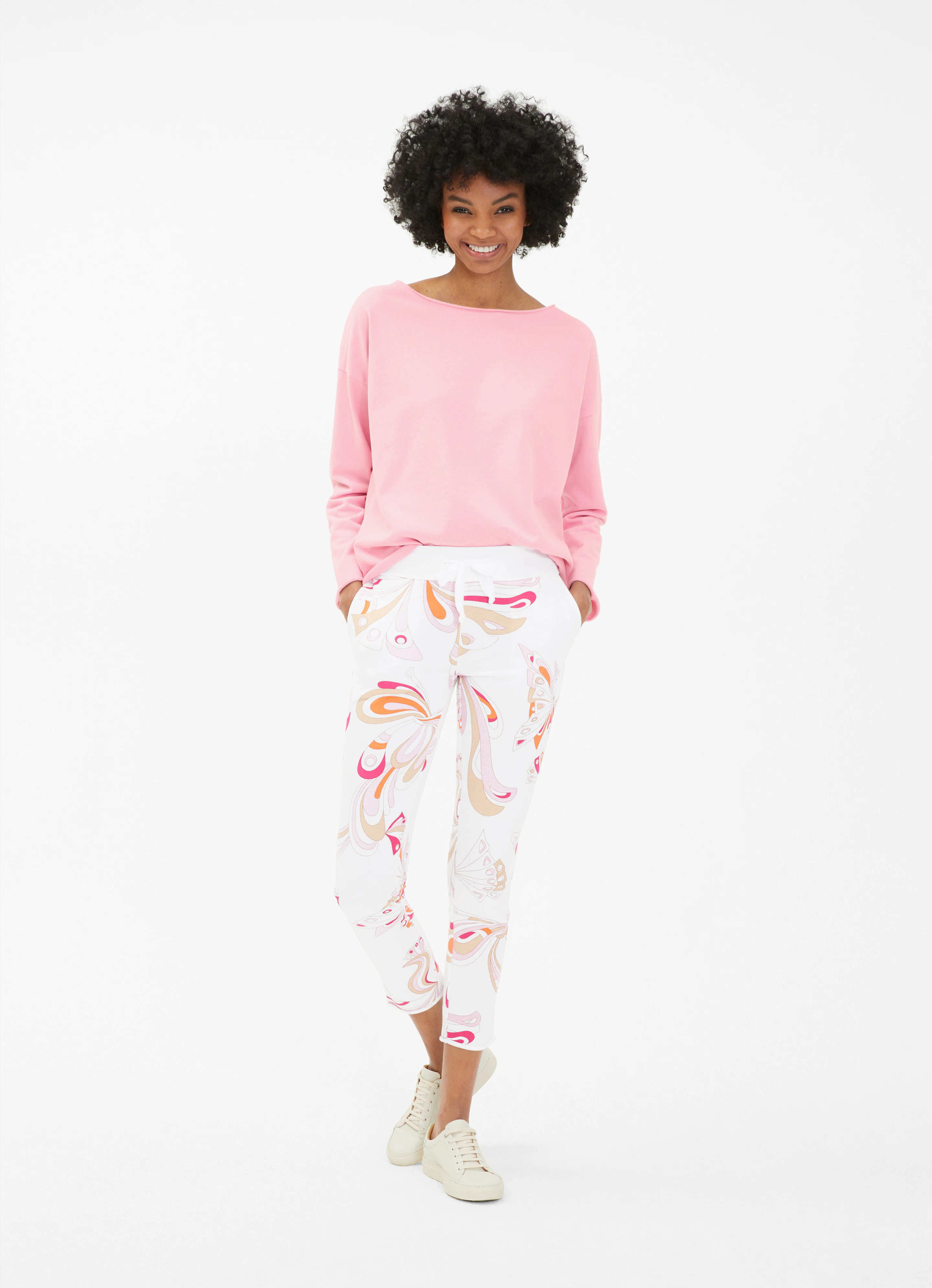 Slim Fit - Sweatpants Smilla in Rosa | Hosen online kaufen bei JUVIA
