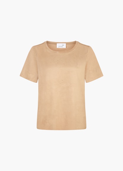Loose Fit T-Shirts Tech Velours - T-Shirt camel