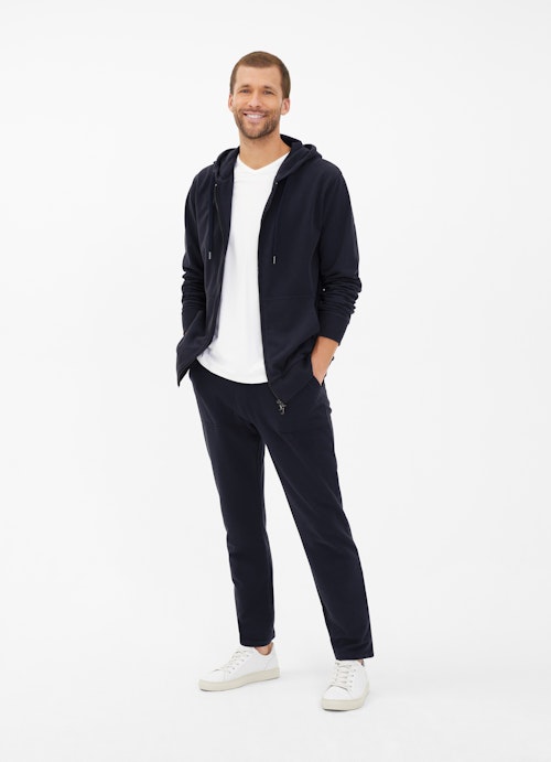 Regular Fit Hoodies Hoodie - Sweat Jacket navy