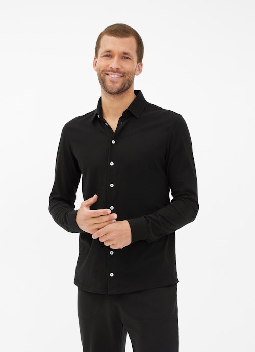 Regular Fit Shirts Jersey - Shirt black