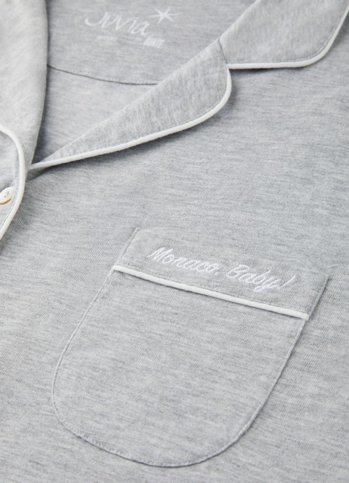 Regular Fit Nightwear Pyjama l.grey mel.