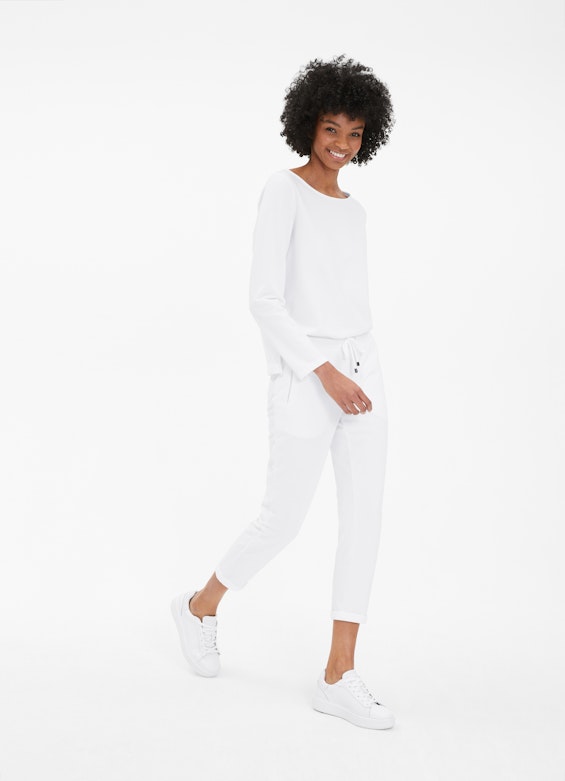 Casual Fit Hosen Casual Fit - Sweatpants white