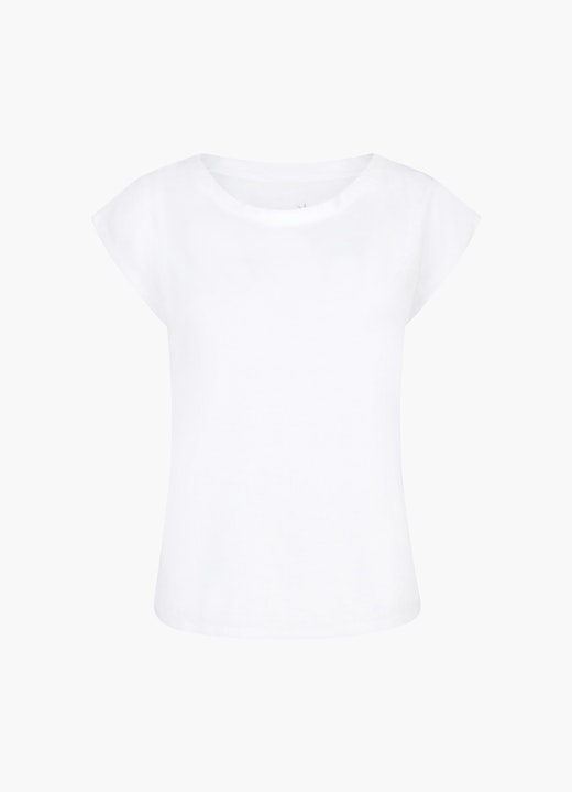 Coupe Boxy Fit T-shirts T-shirt de coupe carrée en tissu éponge white