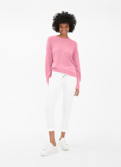 Casual Fit Strick Pullover rosé