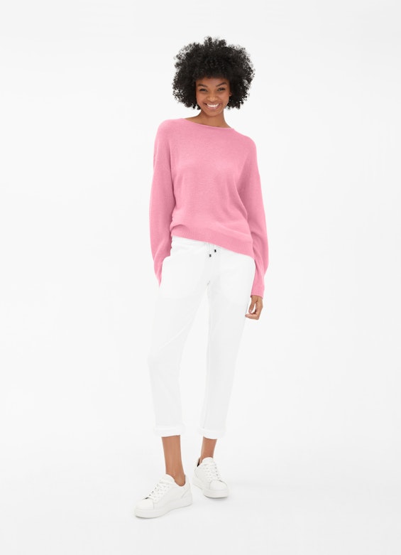 Casual Fit Strick Pullover rosé