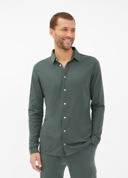 Regular Fit Shirts Jersey - Shirt sage leaf