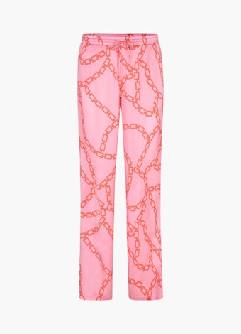 Wide Leg Fit Pants Silk Satin - Trousers rosé