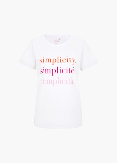 Coupe Regular Fit T-shirts T-shirt white-rosé