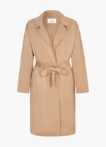 Loose Fit Coats Tech Velours - Trenchcoat camel