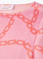Loose Fit T-shirts Silk Satin - Shirt rosé