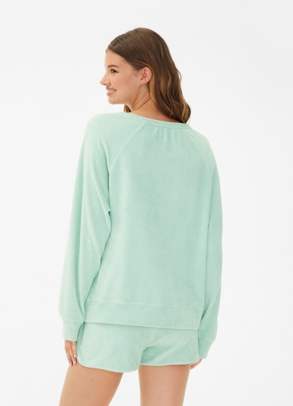 Regular Fit Sweatshirts Terrycloth - Sweater jade