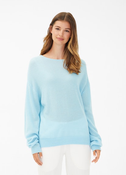Coupe Casual Fit Maille Pull-over aqua