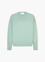 Casual Fit Strick Cashmere Blend - Pullover jade
