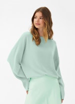 Coupe Casual Fit Maille Pull-over en cachemire mélangé jade
