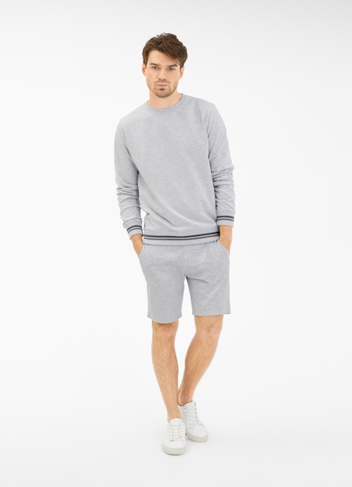 Regular Fit Sweater Sweatshirt silver grey melange