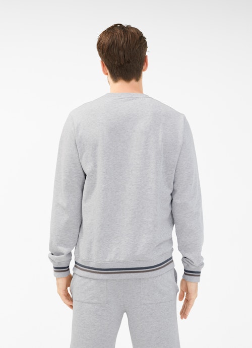 Regular Fit Sweater Sweatshirt silver grey melange
