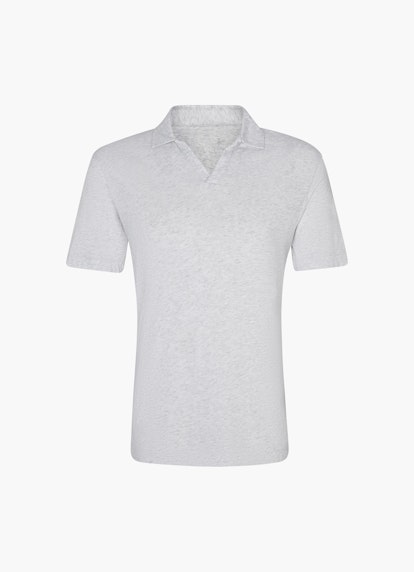 Regular Fit T-Shirts Poloshirt silver grey melange