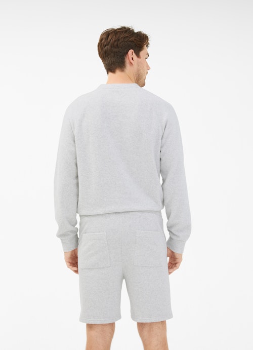Slim Fit Shorts Polar Fleece - Shorts silver grey melange