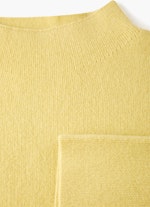 Casual Fit Strick Cashmere Blend - Pullover dusty lemon