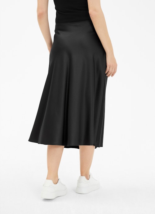 Regular Fit Röcke Satin - Rock black