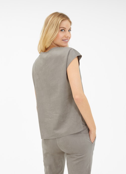 Regular Fit T-shirts Tech Velours - T-Shirt light grey