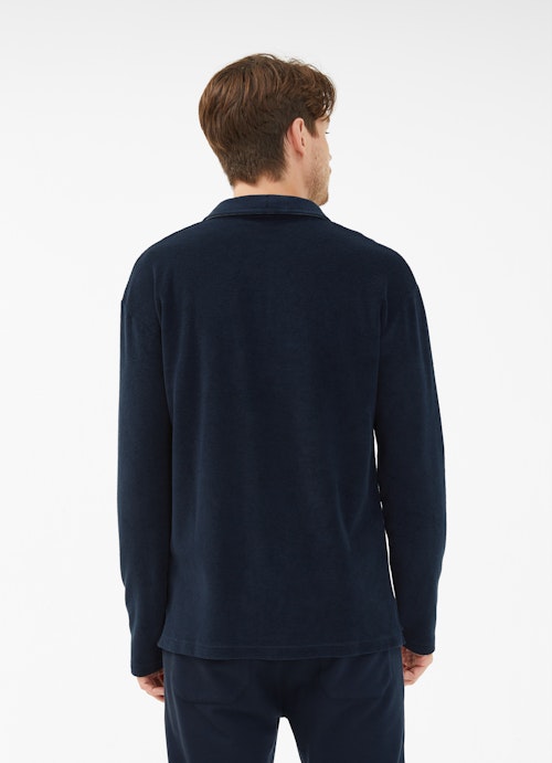 Regular Fit Long sleeve tops Terrycloth - Polo-Longsleeve navy