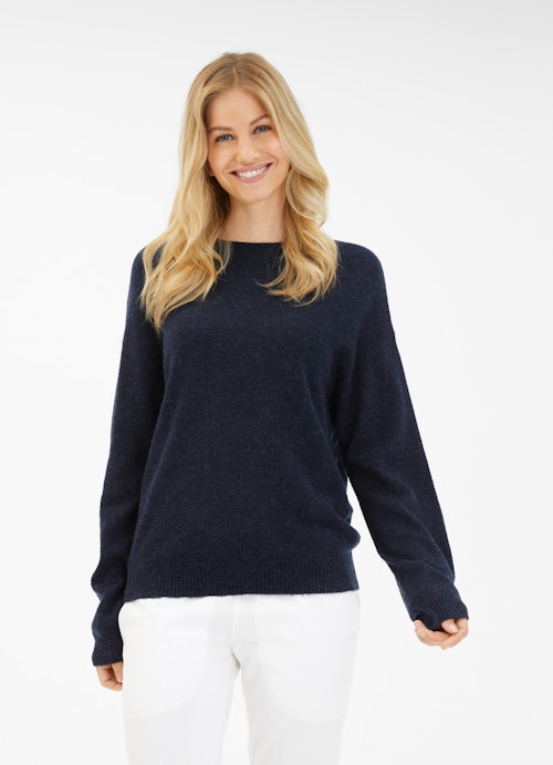 Casual Fit Strick Pullover navy