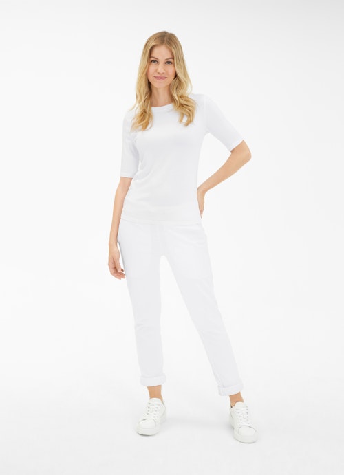 Coupe Slim Fit T-shirts T-shirt en jersey de modal white