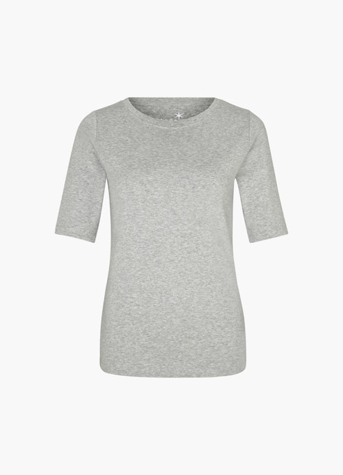 Slim Fit T-shirts Jersey Modal - T-Shirt l.grey mel.