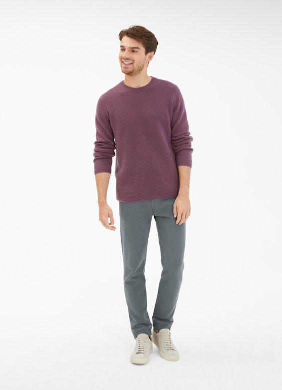 Coupe Regular Fit Maille Pull-over en cachemire grape