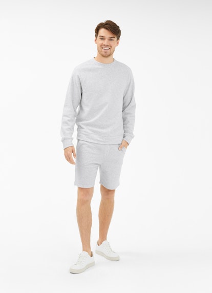 Slim Fit Shorts Polar Fleece - Shorts silver grey melange