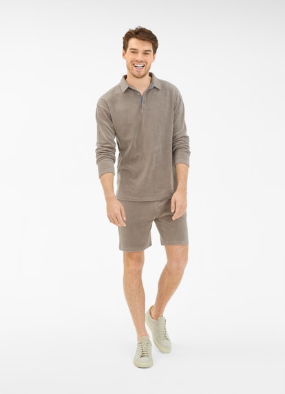 Regular Fit Shorts Frottee - Shorts simply taupe